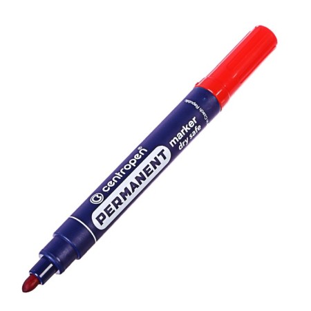 Permanent marker 2.5 mm centropen 8510, red color (persistent to drying)-1