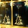 Garland “fringe” 2.4 × 0.9 m with nozzles “Christmas tree”, ip20, transparent thread, 138 LED, glow warm white, 8 modes, 220 V