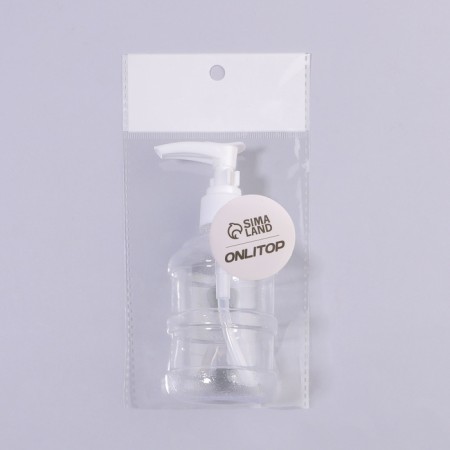 A bottle for storage, with a dispenser, 150 ml, white/transparent color-6