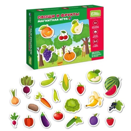 Magnetic game "Vegetables and fruits"