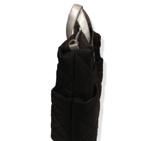 Business bag, lightning department, black color 38x13x30cm-2