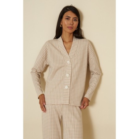 Female set: cardigan, pants, size 46-4