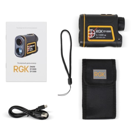 Optical rangemaker RGK D1000, 1000 m, 905 HM, built -in sight, thread 1/4 "-4