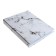 A notebook on the rings of A5 80 sheets in the Calligrata cage "Marble White", cover 7BC, without cutting down under the rings, offset unit