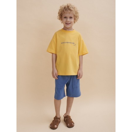 T -shirt for boys, height 98 cm, yellow color-6