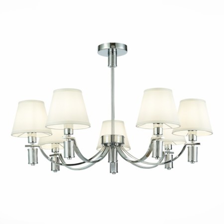 Suspended EVOLUCE lamp. Sle111303-07. Monza. 7x40 watts, E14, 82x82x24.5 cm, chromium color