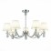Suspended EVOLUCE lamp. Sle111303-07. Monza. 7x40 watts, E14, 82x82x24.5 cm, chromium color