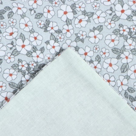 Bed linen Ethel Duet Small Flowers, 143x215 cm 2 pcs, 220x240 cm, 50x70 cm 2 pcs, Poplin-5