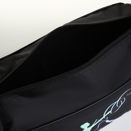 Sports bag with lightning, external pocket, black color-4