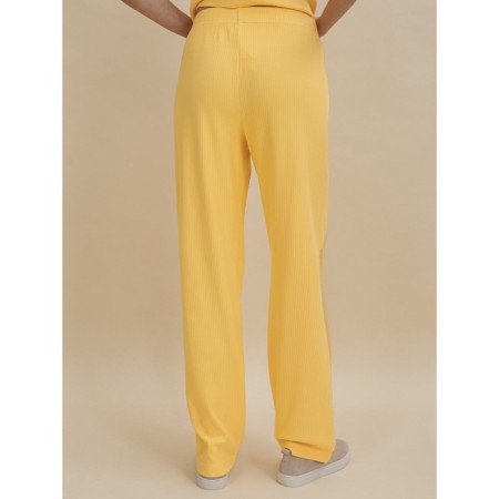 Female trousers, size XL, yellow color-2