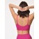 Female top on thin straps in the rubber Mirey Top V-Cutout Spala Stretta, size 42-44, Barbie color