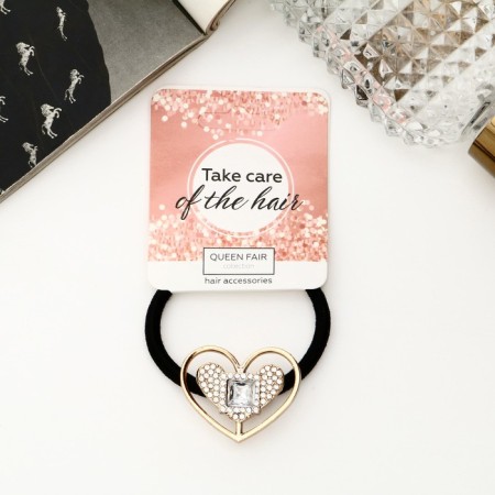 Hair elastic band "Loretta" Heart