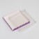 Box for cookies, lilac, 18 x 18 x 3 cm