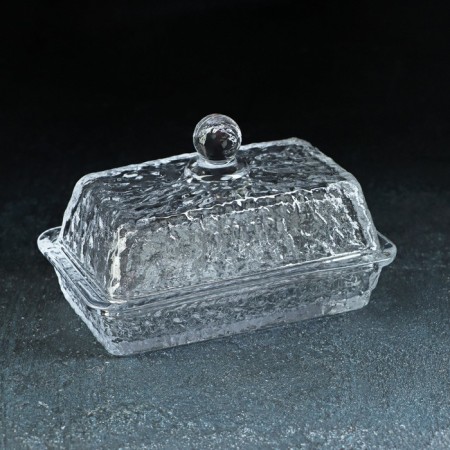 Glass oil "volcano", 6.5 × 10 × 10.5 cm, the color is transparent