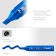 Marker bison MP-1000K 06333-7, permanent, wedge-shaped, 2-10 mm, blue