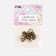 The holster screw d = 6/8 × 9 mm, with a ring d = 10 mm, 4 pcs, bronze color