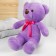 Soft toy "Bear", 65 cm, purple color, mix