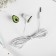 Headphones wired in a box, "avocado", vacuum, white