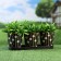 Kashpo set on the stand "Vederko" flowers, 29x10x10cm