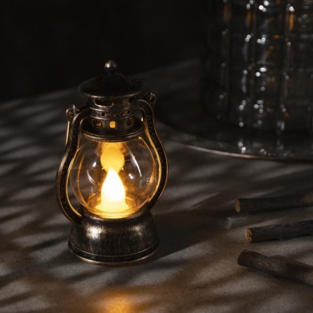 LED figure "Bronze Lantern" 8 × 12 × 6 cm, plastic, batteries AG13x3, glow warm white