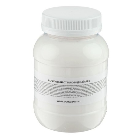 Acrylic glossy varnish, water -based 500 ml, for hard surfaces, Luxart Aqua Laminat-1