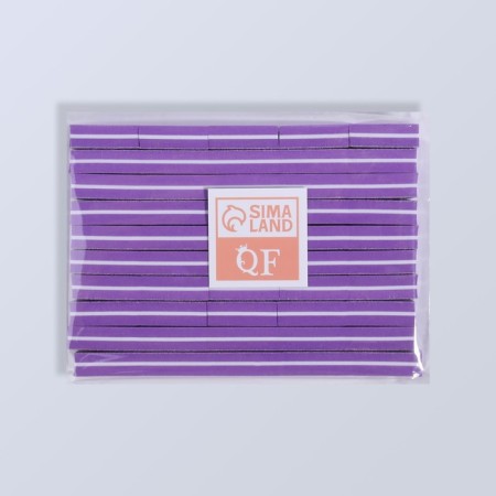 Buffs sandpaper for nails, set 50 pcs, bilateral, 3.5 × 2.5 cm, purple color-6
