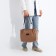 Bag-tout on lightning, the color is light brown
