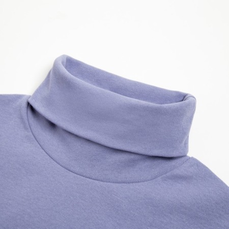 Women's turtleneck Minaku: Basic Line, lilac color, size 52-8
