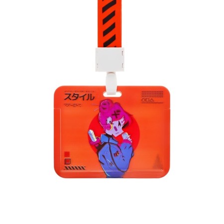 Badezh horizontal, external 100 x 80mm, internal 52 x 82mm, tape 42 cm, anime
