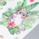 Sticker Plastic Interior color "cats in palm leaves" 60x90 cm