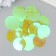 Sequins "circle" light green set 30 g d = 3 cm