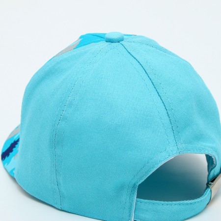 Children's cap for the boy "Dinosaurs", Blue color, rr 52-54, 5-7 years old-5