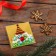 BOPP package with sticky tape, Happy New Year, 10 x 10+3cm