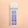 Lilac overhead nails, 24 pcs, with adhesive plates, soft square shape, lilac