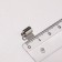 Castle Container Magnetic 16 × 6 mm, D loops = 1.5 mm (set 3 pcs.), The color of the steel