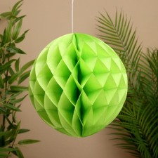 Ball paper decorative, diameter 30 cm, col. green