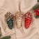 Decoration Christmas tree "cone Cole" (set 3 pcs) 12x4 cm, mix
