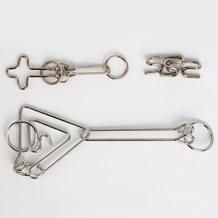Metal puzzles "Nagget", 3 pieces-3