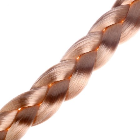 A braid on an elastic band is 80 cm, the color is blond-6