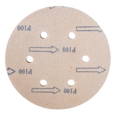 Circle of abrasive grinding bison 35566-150-100, perforated, P100, 150 mm, 5 pcs.-4