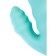 A relief vibrator with clitoral stimulation Flovetta Flax, silicone, mint, 17.5 cm