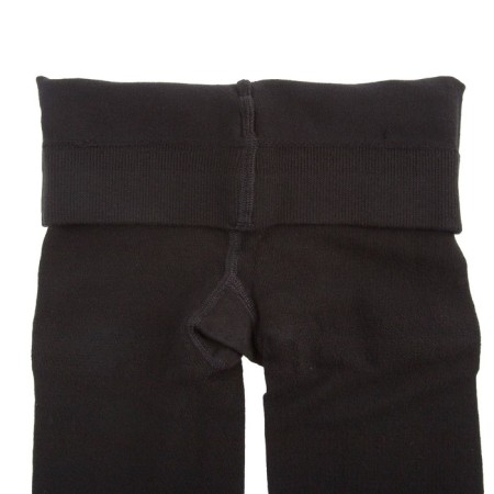 Female wool tights Cotton Wool 180, black color (Nero), size 3-3