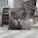 Decorative Ethel Pillow "British Cat" 40x40 cm, Gabardin, 100% p/e