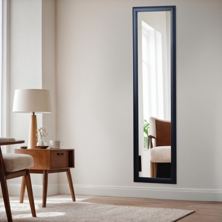 Retta mirror, 30x120 cm, wall, black