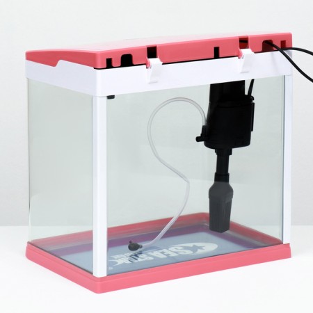 The Seastar HX-318F Aquarium includes: LED lamp 7 modes, filter, 18 l, red-2