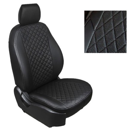Auto-Chelecs from eco-leather rhombus for Kia Sportage 2015-n., Ved 40/60, set