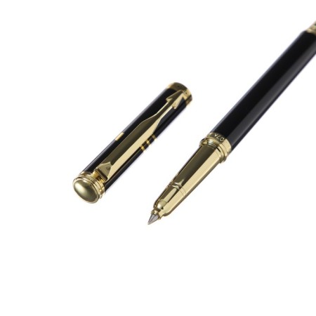 Handle Gift Roller in the leatherette case, the case is black, gold-3