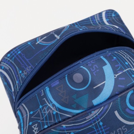 Lightning cosmetic bag, blue color-2