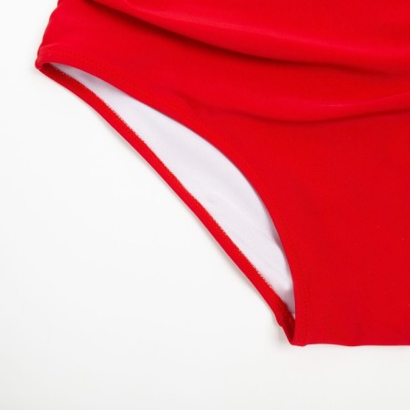Female women's swimming trunks are high, burgundy color, size 54-7