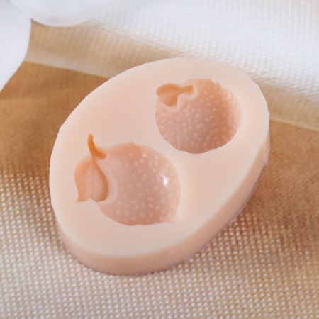Silicone Mold "Two Orange" 1.5x2.2x0.7 cm; 1.5x1.7x0.7 cm-2